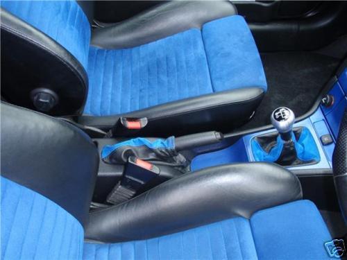 FITS ASTRA G COUPE GEAR & HANDBRAKE GAITERS BLACK BLUE CUSTOM NEW MADE IN UK