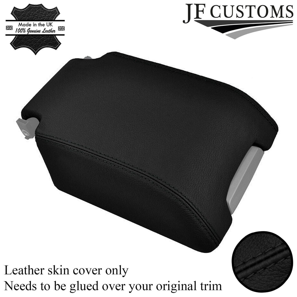 BLACK STITCH GENUINE LEATHER ARMREST COVER FITS LANDROVER DISCOVERY 3 4 LR3 LR4