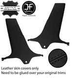 BLACK STITCH 2X LOWER B PILLAR LEATHER COVER FOR HONDA CIVIC MK10 X 17-21 4 DR