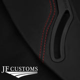 FITS CHEVROLET CAMARO 16-20 RED STITCH LEATHER 2X C PILLAR COVERS CUSTOM NEW