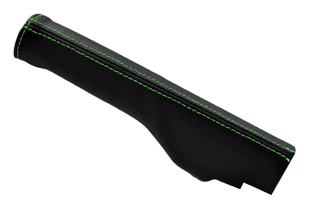 green stitch FITS VW CADDY 2004-2010 LEATHER HANDBRAKE GAITOR CUSTOM NEW