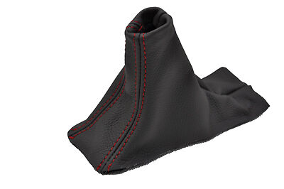 red stitch FITS VOLVO V70 96-00  GREY LEATHER HANDBRAKE GAITER CUSTOM NEW