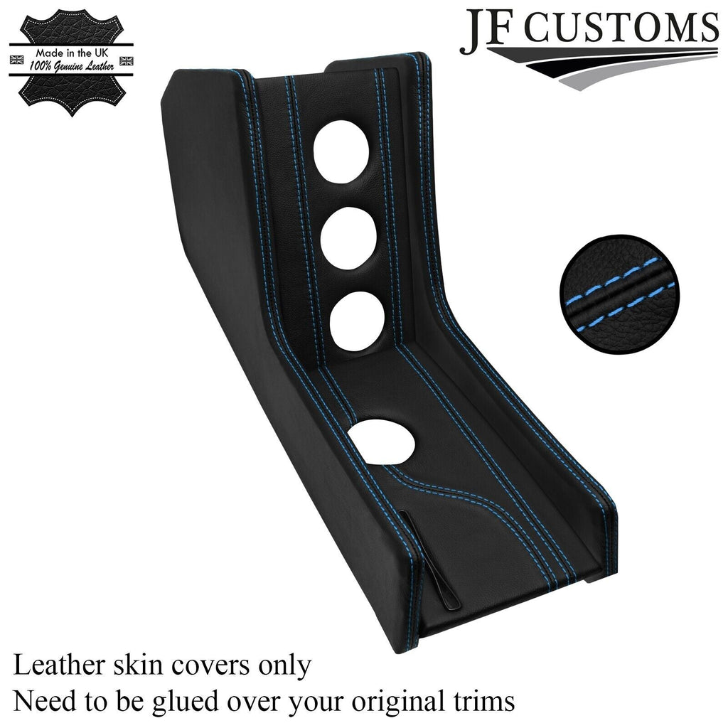 LIGHT BLUE STITCH CENTRE CONSOLE TRIM LEATHER COVERS FITS PORSCHE 914 1969-1976