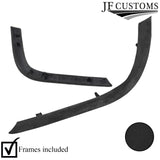 BLACK SUEDE SET OF DASHBOARD AIR VENT TRIMS FOR PEUGEOT 207 2006-2013 CUSTOM NEW