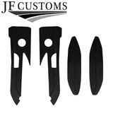 BLACK STITCH LEATHER 8X DOOR TRIM+ARMREST COVERS FOR BMW F32 F33 F82 F83