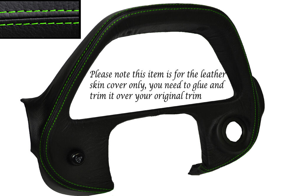 GREEN STITCH SPEEDO SURROUND TRIM LEATHER COVER FITS LEXUS IS200 ALTEZZA 98-05
