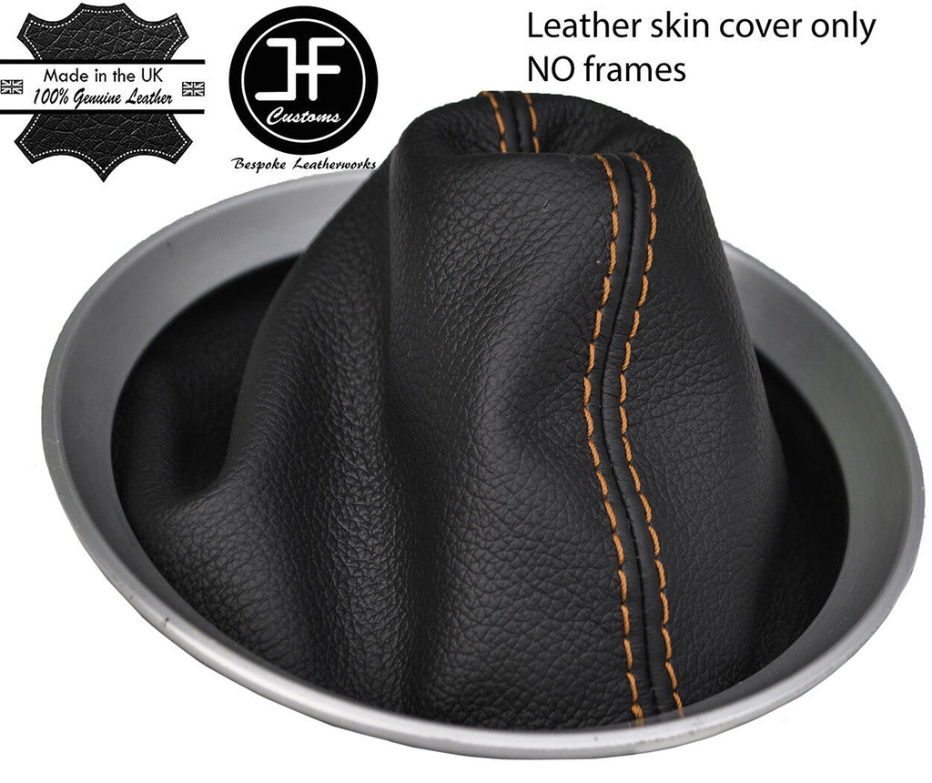 TAN STITCH TOP GRAIN LEATHER MANUAL GEAR GAITER FITS NISSAN 350Z Z33 02-2009