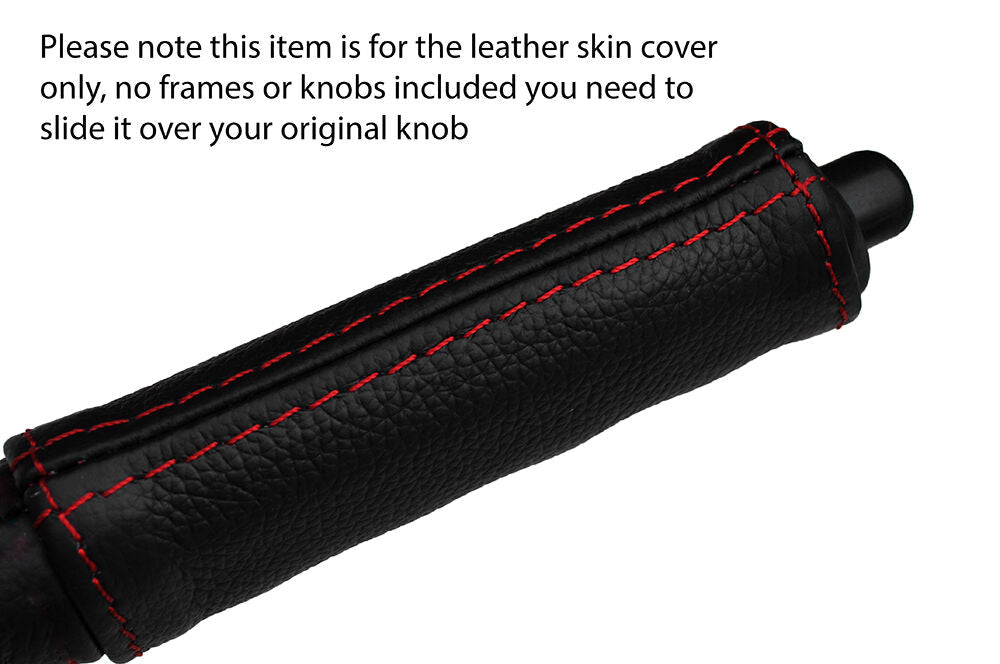 RED STITCH HANDBRAKE HANDLE LEATHER COVER FITS NISSAN 300ZX Z31 1984-1989