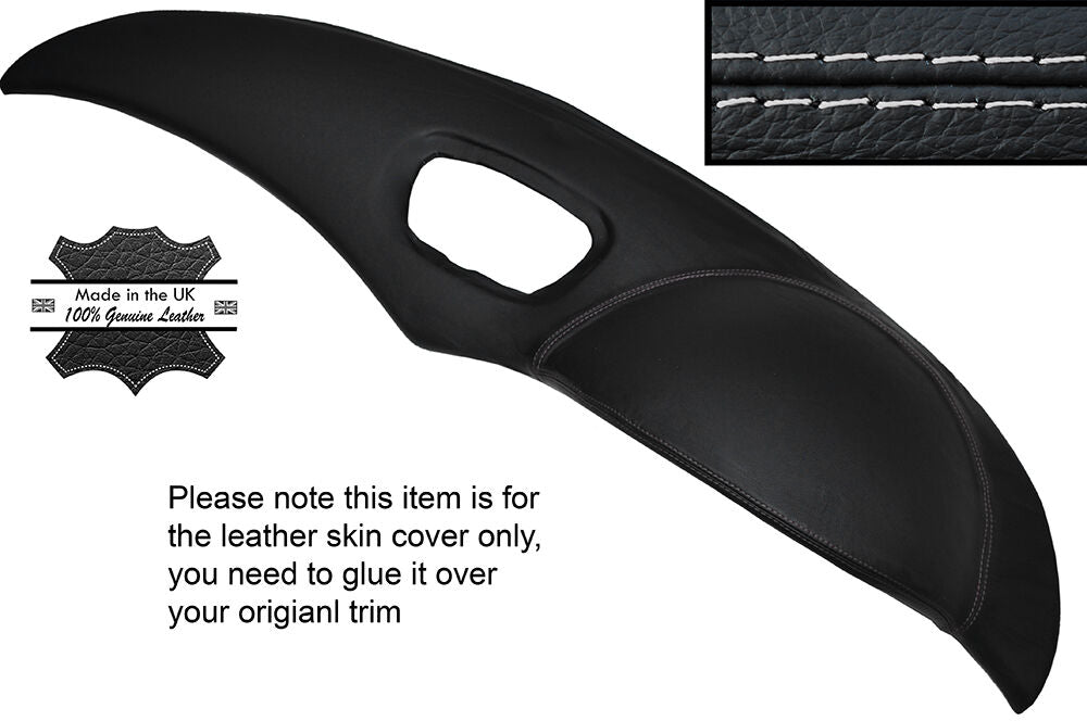 GREY STITCH TOP DASH DASHBOARD LEATHER SKIN COVER FITS MASERATI 3200 1998-2003