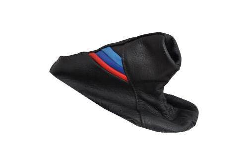 FITS BMW E36 E46 HANDBRAKE GAITER 100% LEATHER TRI STRIPES CUSTOM NEW MADE IN UK