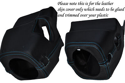 BLUE STITCH FITS LAND ROVER DISCOVERY 300 TD5 96-04 STEERING WHEEL SHROUD COVER