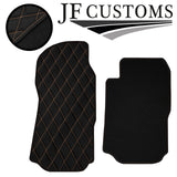 BEIGE DIAMOND STITCH VINYL 2X TAILORED FLOOR CARPETS FOR TRANSIT MK7 06-10 JF1