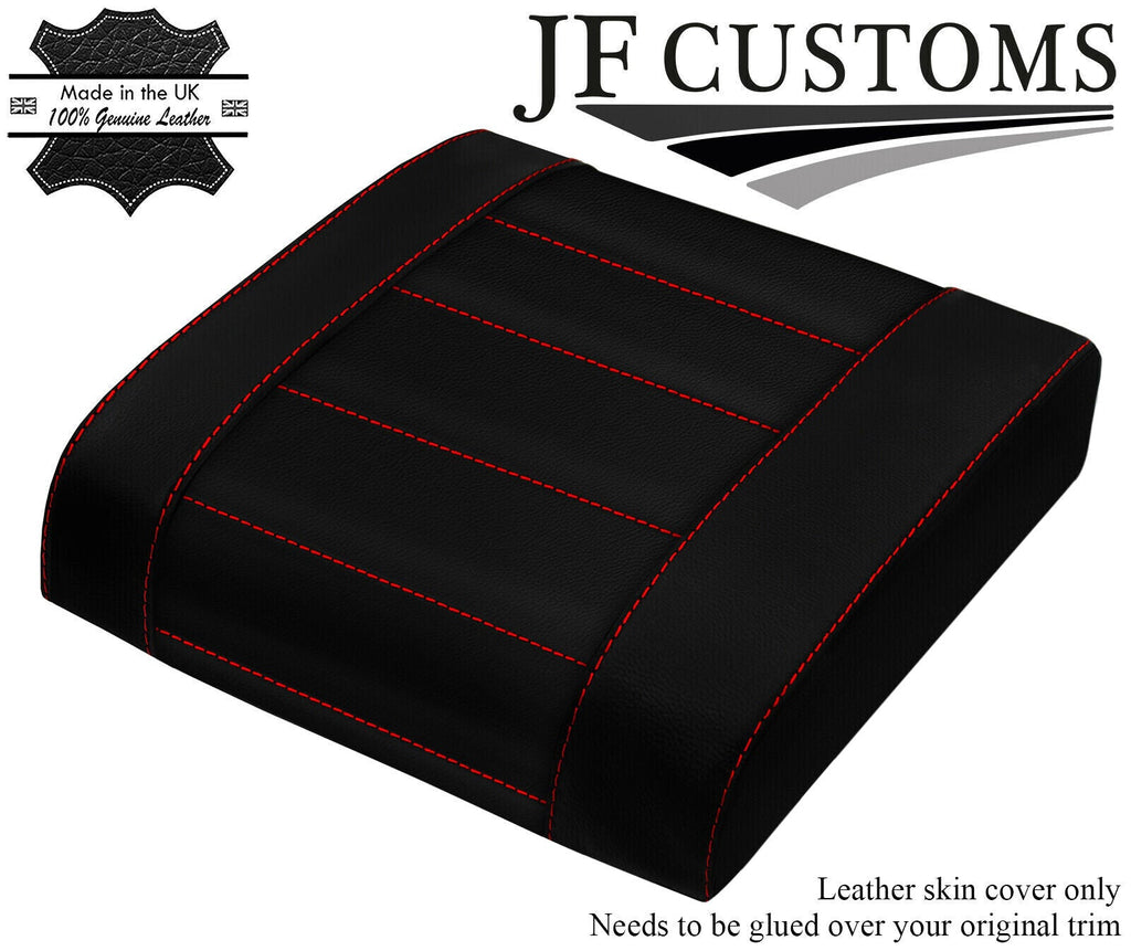 RED STITCH CONSOLE CUBBY BOX LID COVER FOR LAND ROVER DEFENDER 07-16 DSG4