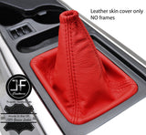 RED TOP GRAIN LEATHER MANUAL GEAR GAITER FITS KIA SORENTO MK1 2002-2009