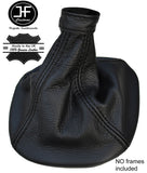 BLACK  STITCHING AUTO AUTOMATIC LEATHER GEAR GAITER FITS IVECO DAILY 2007-2014