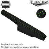 L GREEN STITCH LEATHER HANDBRAKE NON ARMREST COVER FITS AUDI TT MK2 2006-2014