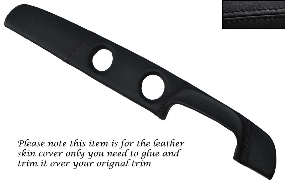 BLACK STITCH TOP DASH DASHBOARD SKIN COVER FITS FORD ESCORT MK1 RS2000 RS1600