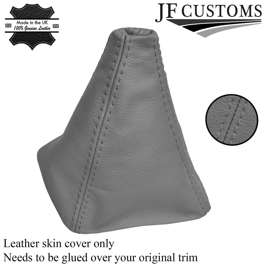 GREY REAL LEATHER MANUAL GEAR STICK GAITER FITS MITSUBISHI GTO 3000GT 90-2001
