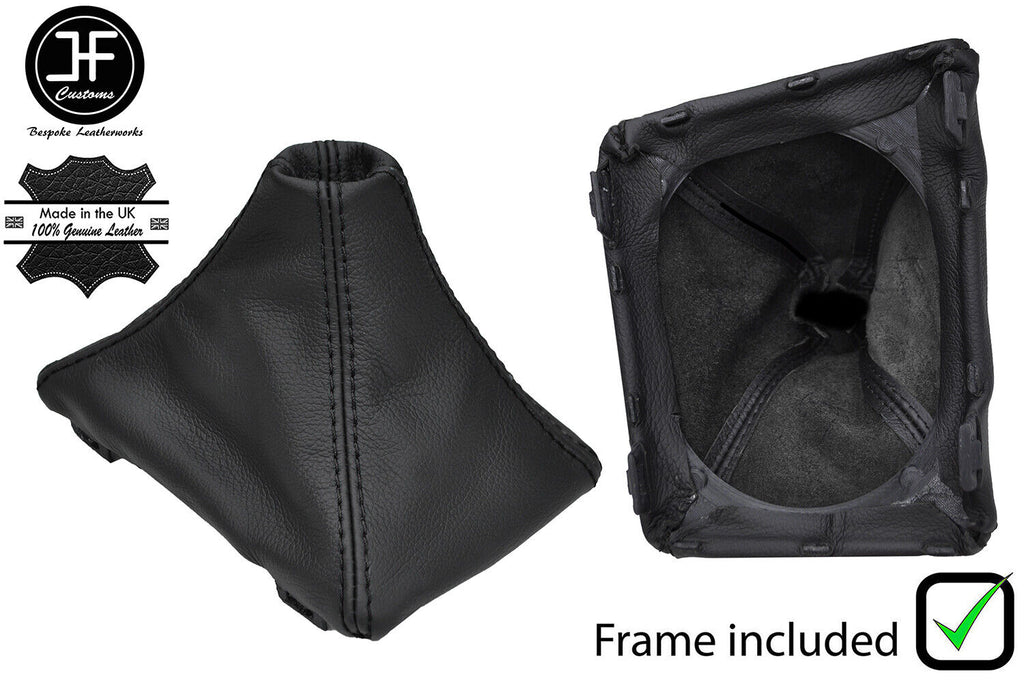 BLACK STITCH LEATHER GEAR +PLASTIC FRAME FOR MITSUBISHI ECLIPSE TALON 90-94