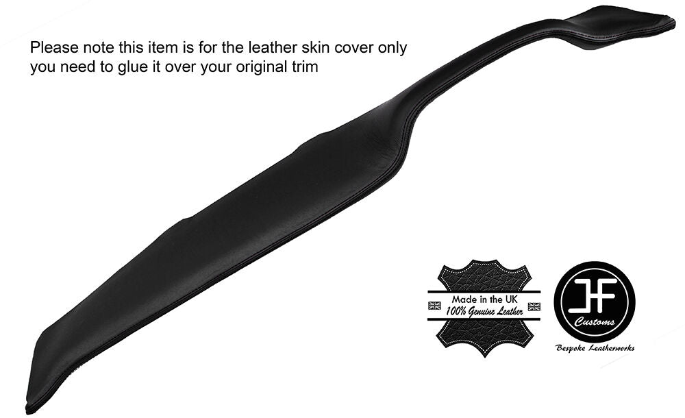BLACK STITCH TOP DASH DASHBOARD LEATHER COVER FITS WOLSELEY 16/60 CUSTOM NEW