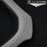 WHITE LEATHER GEAR SURROUND COVER + PLASTIC FRAME FITS JEEP RENEGADE 14-19