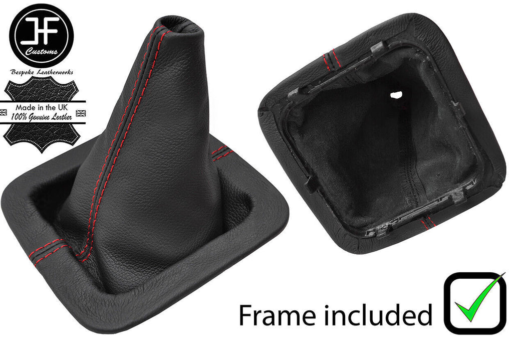 RED STITCH LEATHER GEAR + PLASTIC FRAME FOR RANGE ROVER CLASSIC 1989-1994