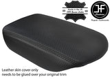BLACK STITCHING CARBON FIBER VINYL ARMREST COVER FITS GT-R R35 2009-2018