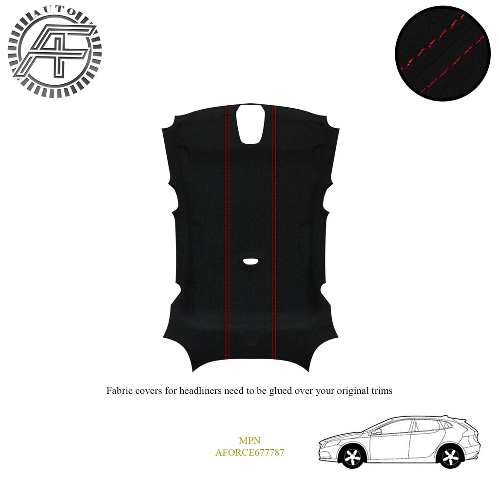 LUXE SUEDE HEADLINER COVER FITS VOLVO V40 5 DOOR HATCHBACK 2012-1019 MADE IN UK