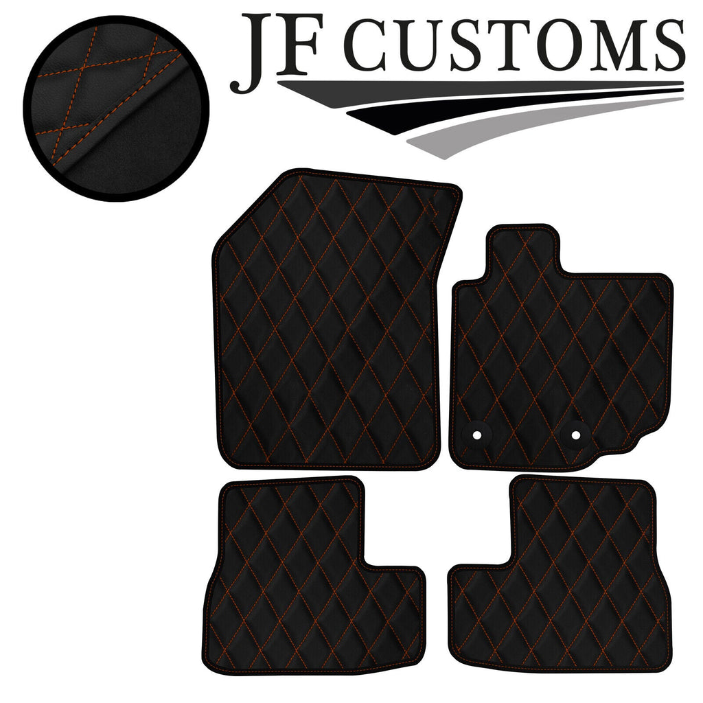 TAN DIAMOND STITCH VINYL 4X TAILORED FLOOR CARPETS FOR SUZUKI SPLASH 08-14