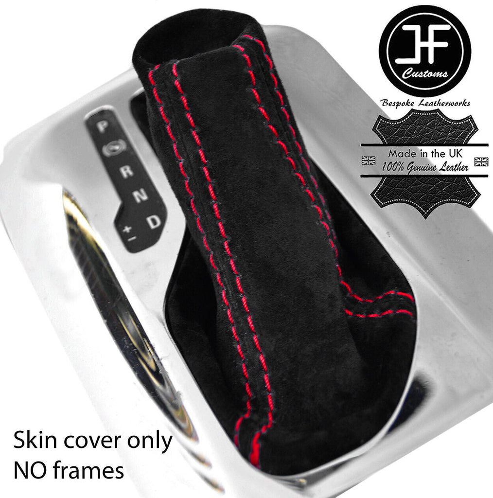 RED STITCH SUEDE AUTOMATIC GEAR GAITER FOR VAUXHALL ASTRA MK6 J 2009-2015