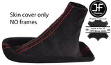 RED STITCHING REAL SUEDE HANDBRAKE GAITER FITS BMW X5 E53 2000-2006 CUSTOM NEW