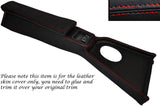 RED STITCH CENTRE CONSOLE COVER&ARMREST LEATHER SKIN COVERS FITS MG MGB 72-80