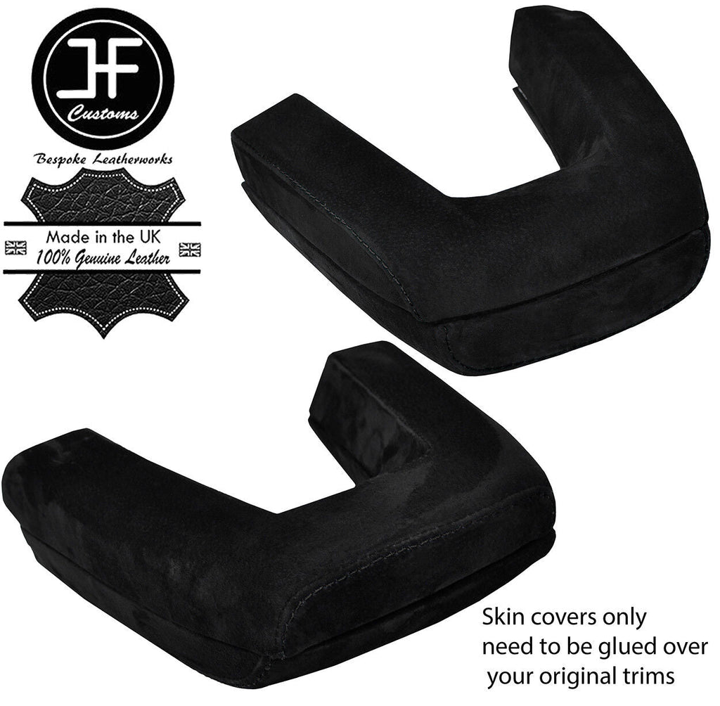 BLACK STITCH ROLL OVER BAR SUEDE COVERS FITS BMW Z4 E85 ROADSTER 2003-2009