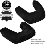 BLACK STITCH ROLL OVER BAR SUEDE COVERS FITS BMW Z4 E85 ROADSTER 2003-2009
