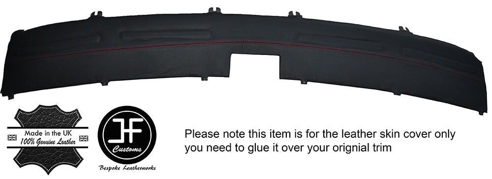 RED STITCH REAR TOP DASH DASHBOARD LEATHER COVER FITS AUSTIN VANDEN PLAS MK2