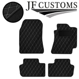 WHITE DIAMOND STITCH VINYL 4X TAILORED FLOOR CARPETS FOR LEXUS IS300 01-05 JF1