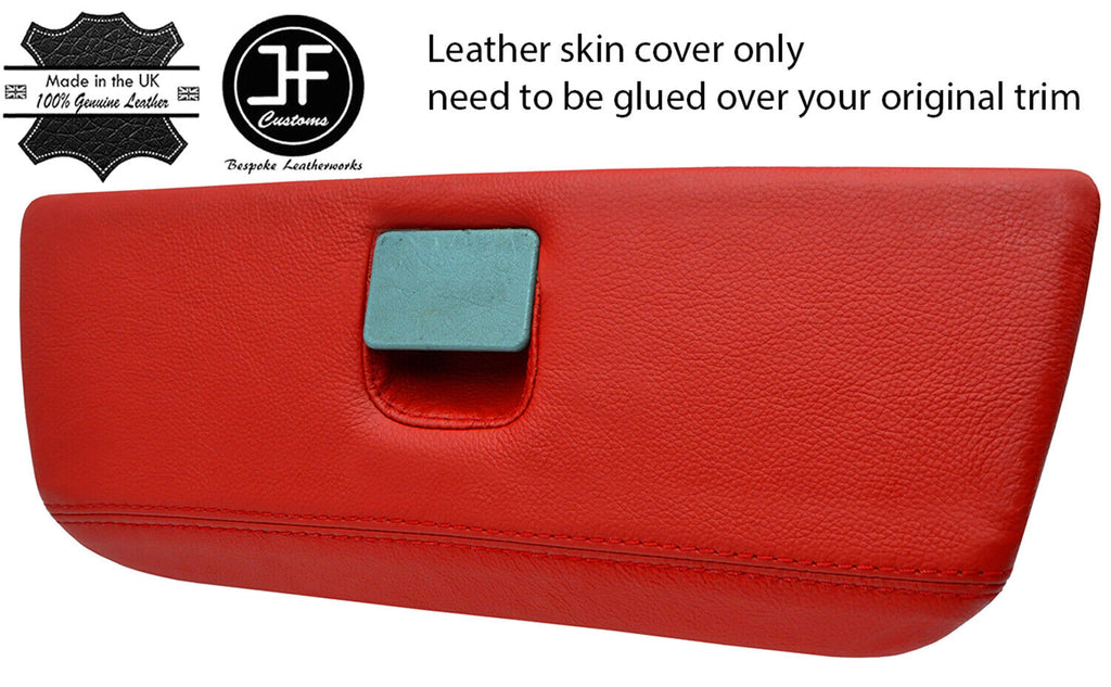 RED REAL LEATHER GLOVE BOX LID LEATHER COVER FOR MERCEDES ML W163 01-05