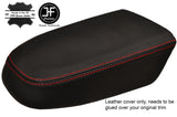 RED STITCHING REAL LEATHER ARMREST LID COVER FITS FORD KUGA MK2 2013-2017