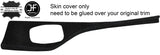 BLACK STITCH I DRIVE CONSOLE TRIM SUEDE COVER FITS BMW 1 SERIES F20 F21 11-16