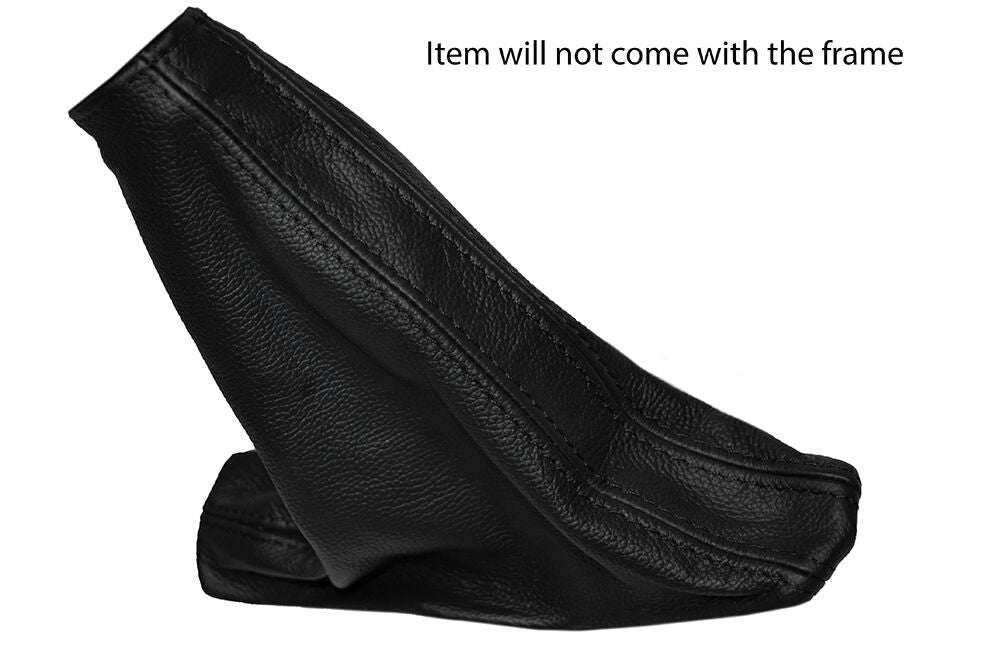 BLACK STITCHING LEATHER SKIN HANDBRAKE GAITER FITS TOYOTA LANDCRUISER J12 02-14