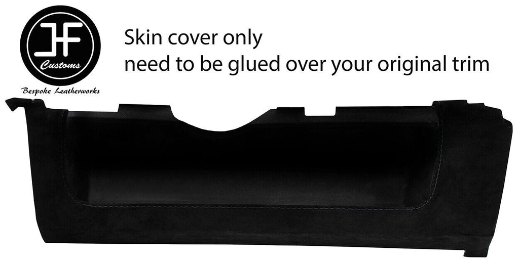 BLACK STITCH UNDER DASH TRAY POCKET SUEDE COVER FOR VW GOLF MK1 CABRIO