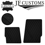 BLACK DIAMOND STITCH VINYL 2X TAILORED FLOOR MAT CARPETS FOR LOTUS EXIGE 15-19