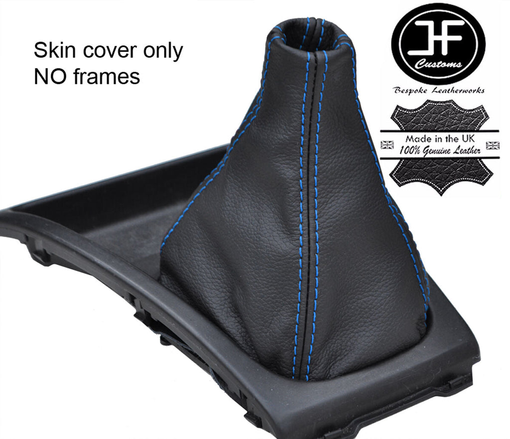BLUE STITCH TOP GRAIN LEATHER GEAR GAITER FOR SUBARU IMPREZA WRX STI 1992-1998