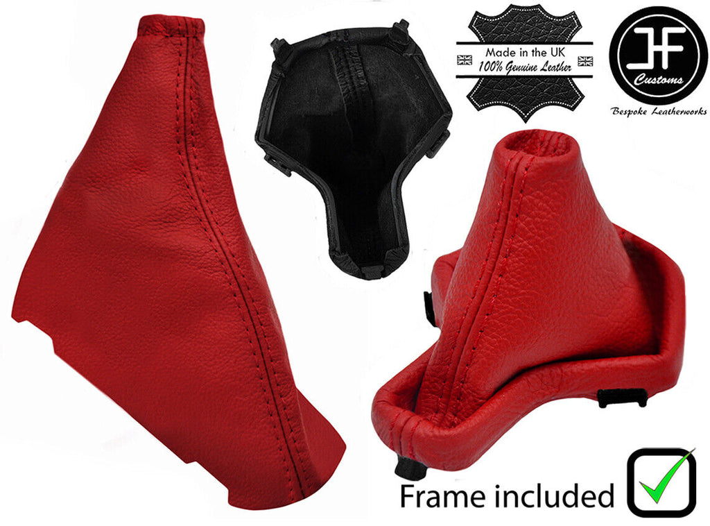 RED LEATHER AUTOMATIC GEAR+PLASTIC FRAME+HANDBRAKE GAITER FOR FREELANDER 2