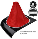 RED TOP GRAIN REAL LEATHER MANUAL GEAR GAITER FITS FORD MONDEO MK3 2001-2003