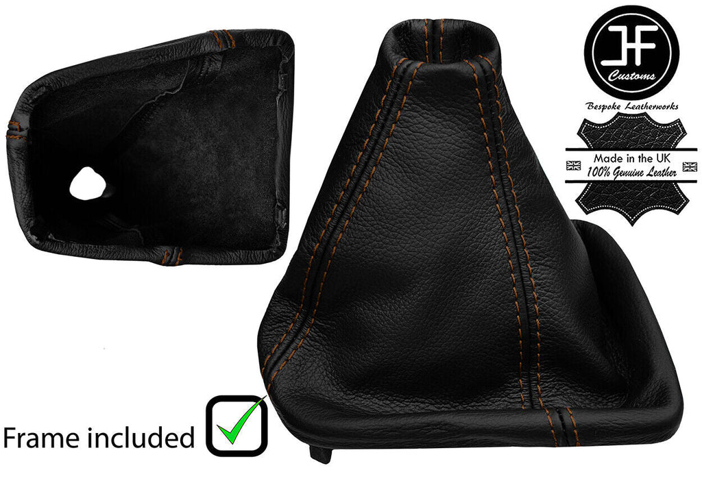 BROWN STITCH LEATHER AUTOMATIC GEAR + PLASTIC FRAME FITS HUMMER H3 2005-2011