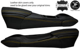 YELLOW STITCH FULL CENTRE CONSOLE LEATHER COVERS FITS PORSCHE BOXSTER 986 96-04