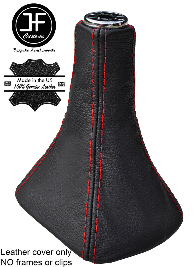 RED STITCH TOP GRAIN REAL LEATHER GEAR GAITER FOR TOYOTA MR2 MK3 SPYDER 00-07