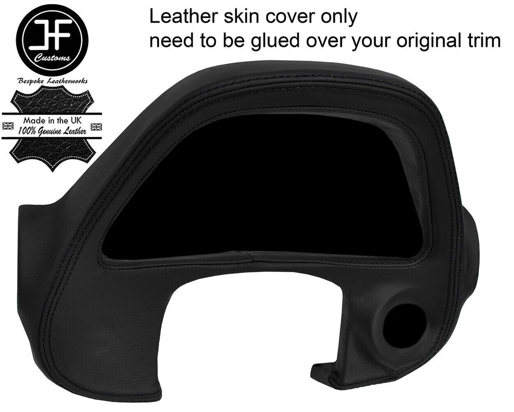 BLACK STITCH GAUGE SPEEDO SURROUND TRIM LEATHER COVER FOR LEXUS IS200 MK1 98-05