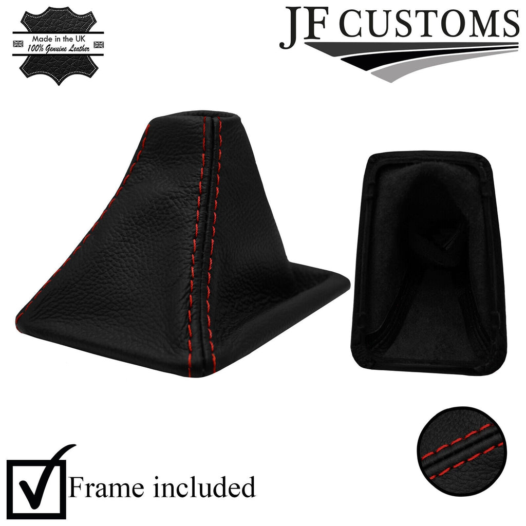 D RED STITCH LEATHER AUTO AUTOMATIC GEAR GAITER + FRAME FOR BMW X1 E84 09-12